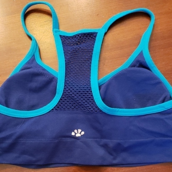 SPORTS Bra Blue and Teal Small Mesh Back EUC - Picture 2 of 5